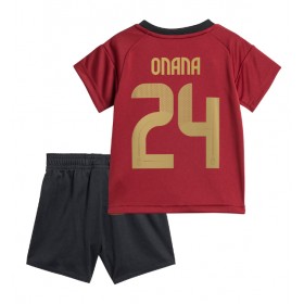 Belgien Amadou Onana #24 Heimtrikot EM 2024 Kurzarm (+ kurze hosen)